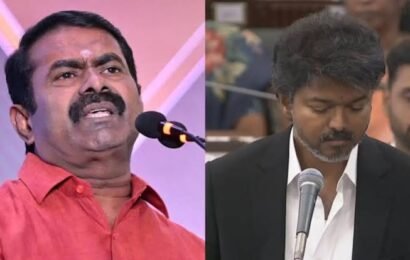 சீமானுக்கு அமைச்சர் ரமேஷ் அட்வைஸ்!வன்மத்தைக் கக்காமல் இருங்க.. கவுன்சிலர் சீட்டாவது கிடைக்கும்! சீமானுக்கு அமைச்சர் ரமேஷ் அட்வைஸ்!வன்மத்தைக் கக்காமல் இருங்க.. கவுன்சிலர் சீட்டாவது கிடைக்கும்!