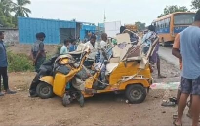 தெலங்கானா ஆட்டோ மீது டேங்கர் லாரி மோதியதில் 5 பெண்கள் கொடூர மரணம்!