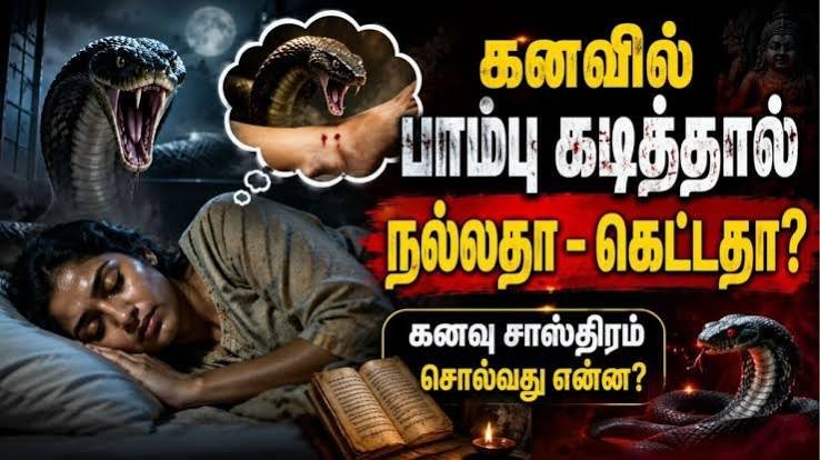 கனவில் பாம்பு கடித்தால் என்ன பலன்