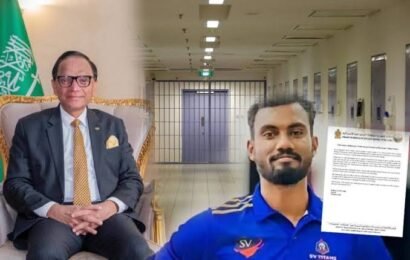 அமீர் அஜ்வாத், தம்மாம் மத்திய சிறையில் நேரில் சந்தித்தார் இலங்கைத் தூதுவர் அனோஜனை !