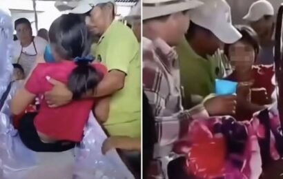 மகள் இறந்துவிட்டதாக நினைத்து சவப்பெட்டியில் வைத்து இறுதிச்சடங்கு சிறுமி திடீரென, கண்விழித்தார்